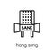 Hang Seng icon. Trendy modern flat linear vector Hang Seng icon