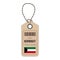 Hang Tag Made In Kuwait With Flag Icon Isolated On A White Background. Vector Illustration.