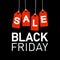 hang tags with text for BLACK FRIDAY SALE