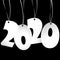 hang tags with year 2020