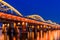 Hangang bridge at night in Seoul.