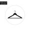 Hanger black and white flat icon