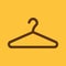 The hanger icon. Coat rack symbol. Flat