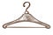 Hanger isolated sketch, tailor shop or boutique equipment