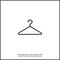 Hangers.Vector icon on white isolated background