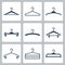 Hangers vector icons