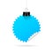 Hanging blue note paper