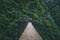 Hanging bridge across valley on Wugong Mountain in Jiangxi, China