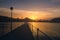 Hanging bridge of Vizcaya from La Benedicta dock