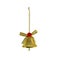 Hanging christmas bauble, golden bell