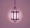 Hanging colorful arabic lantern for Ramadan