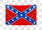 Hanging flag of Confederate. Confederate States of America. National flag concept.