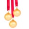 Hanging golden balls