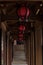 Hanging lanterns corridor-Fully woody corridor