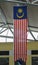 Hanging Malaysian National flag