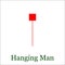 Hanging Man candlestick chart pattern. Set of candle stick. Candle stick graph trading chart to analyze the trade in the foreign