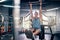 Hanging man, gym and leg raise exercise, workout and training for muscle, fitness power and bodybuilding sports