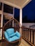 Hanging rattan chair in Mabul Island, Semporna. Sabah, Malaysia. Borneo. The Land Below The Wind.