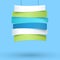 Hanging Title Ribbons 6 Line 3d Wavy Banners