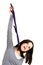 Hanging woman with tie