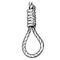 Hangman\'s noose drawing