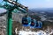 Hangzhou North Peak cable car after the snow