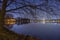 Hannover panorama at evening