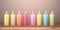 Hannukah candles background. AI Generated