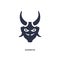 hannya icon on white background. Simple element illustration from asian concept