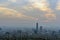 Hanoi skyline cityscape at twilight period