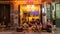 Hanoi, Vietnam - November 15,2019 : Group of tourist at cafe