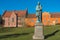 Hans Christian Andersen statue in Odense, Dernmark