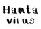 Hantavirus. Chinese virus. Covid-19. Coronavirus. Warning. Hantavirus microbe with warning tapes. Vector illustration