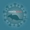 Hantavirus. Rat or Mouse with Green Hantavirus Icon. No Infection and Stop Hantavirus Concepts