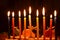 Hanukah candles