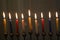 Hanukkah candles for Jewish holiday of light