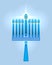 Hanukkah candles Star of David