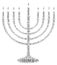 Hanukkah Candlestick Word Cloud Art Poster Illustration