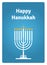 Hanukkah card candle