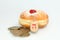 Hanukkah doughnut and spinning top