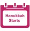 Hanukkah ends Special Event day Vector icon that can be easily modified or edit.