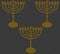 Hanukkah Gold Menorah Hanukkiah Chanukah Vintage Texture Hanukkah Gray 2023