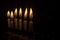 Hanukkah holiday candles