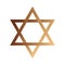 hanukkah jewish golden star celebration icon