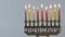 Hanukkah jewish holiday with menorah candelabra