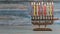 Hanukkah jewish holiday with menorah traditional Candelabra