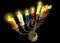 Hanukkah menorah 3D render