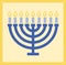 Hanukkah menorah. Happy Hanuka