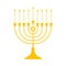 Hanukkah menorah, Jewish religious candle