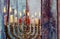 Hanukkah menorah symbol of Judaism traditional holiday